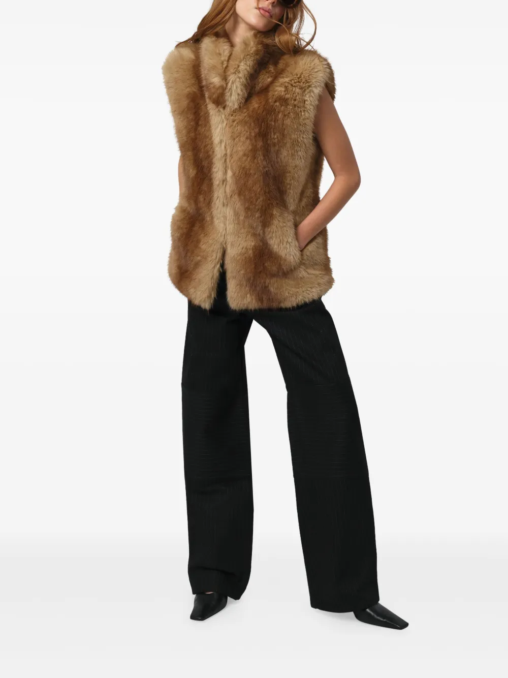 Apparis Laila mouwloze top Bruin