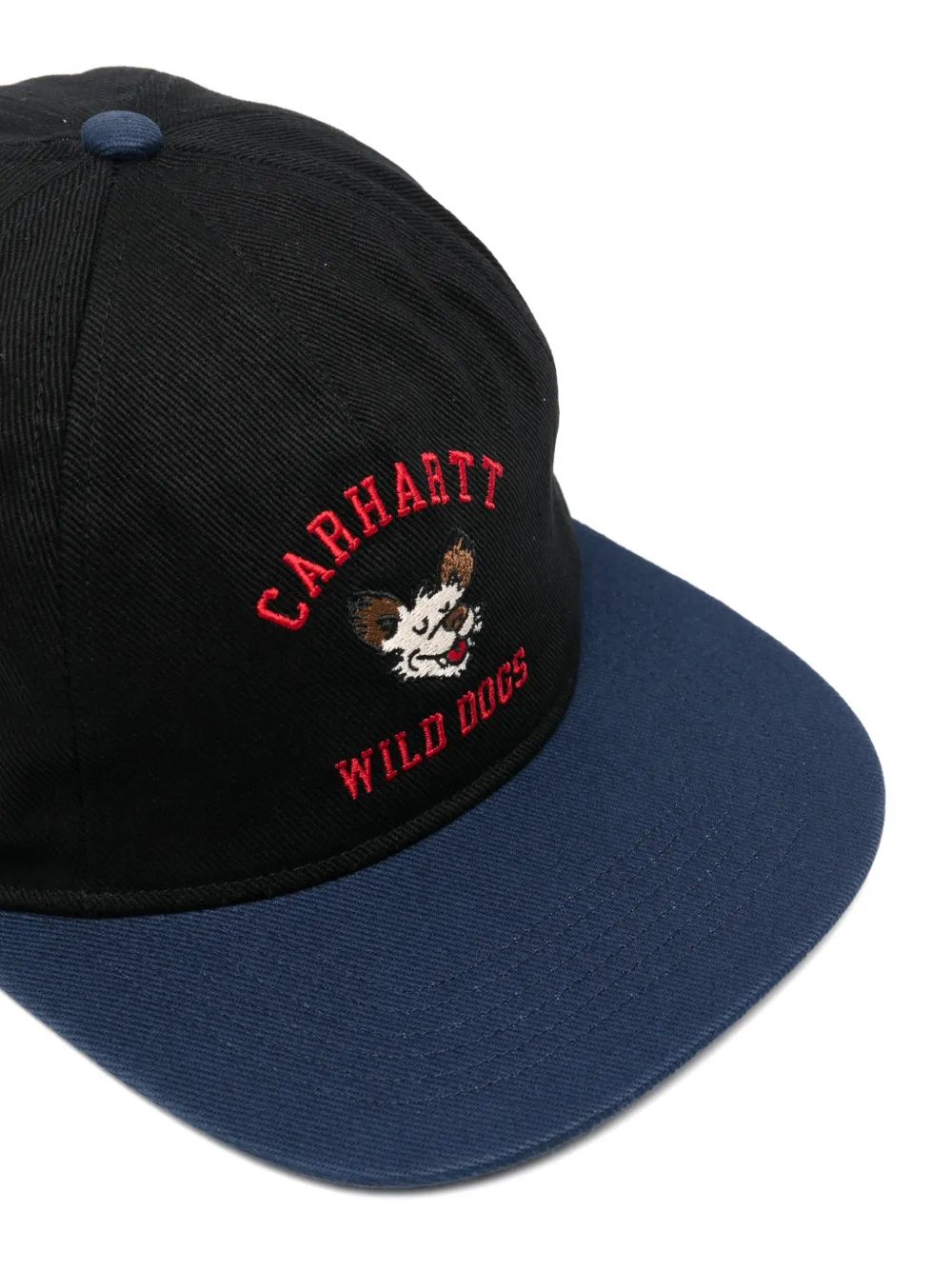 Carhartt Wild Dog Embroidered Cap In Black