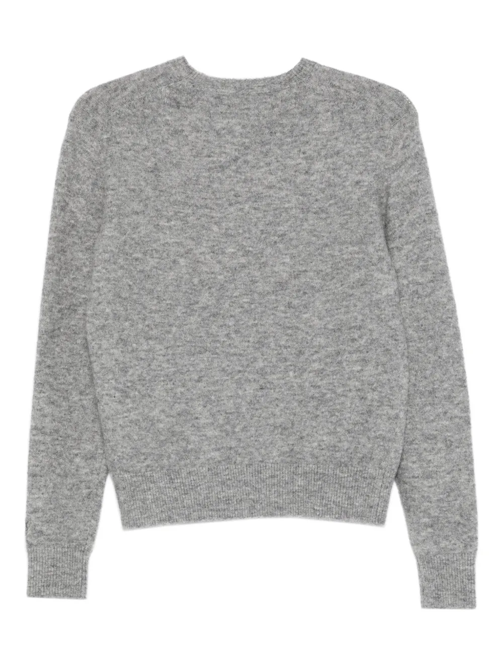Mc2 Saint Barth Embellished Crew Neck Sweater In Gray