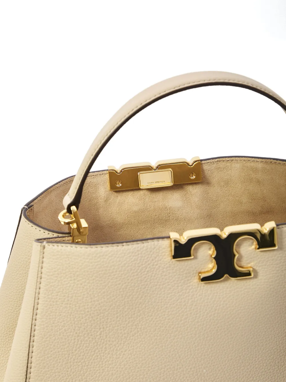 Tory Burch Large Eleanor Leather Tote Bag In Neutral