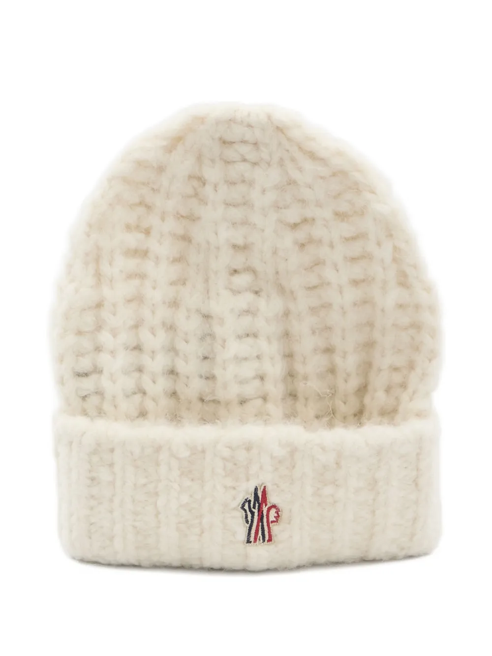 Moncler Cozy Knitted Beanie Folded Cuff In Metallic