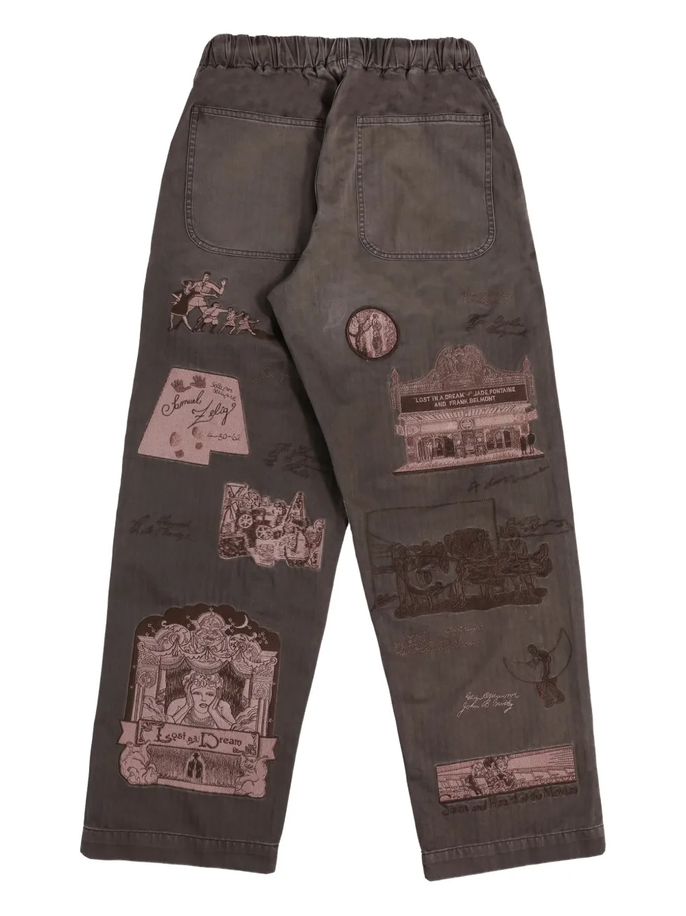 Samuel Zelig elasticated graphic trousers | Regular-Fit & Straight Leg Pants | Image 2