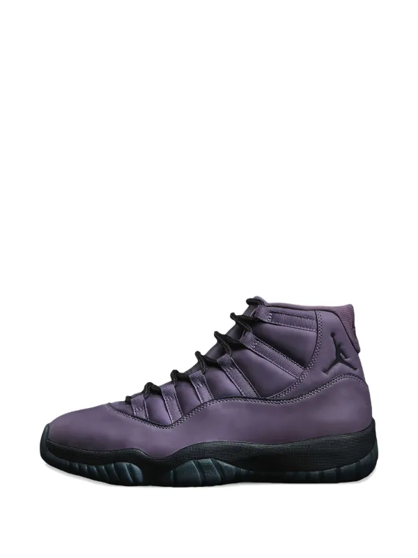 purple air jordans 11