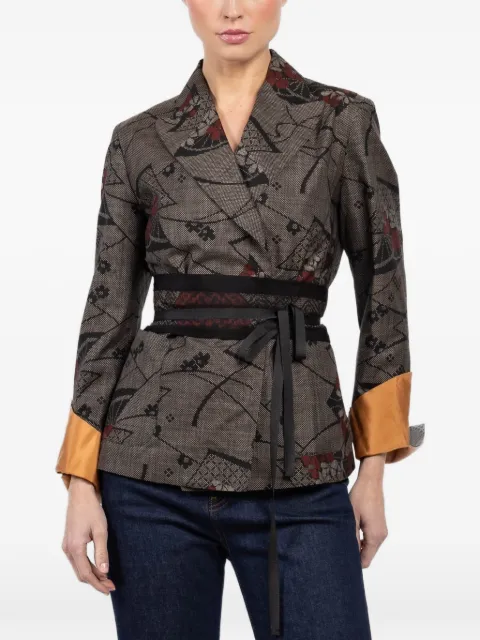 IBRIGU floral belt jacket