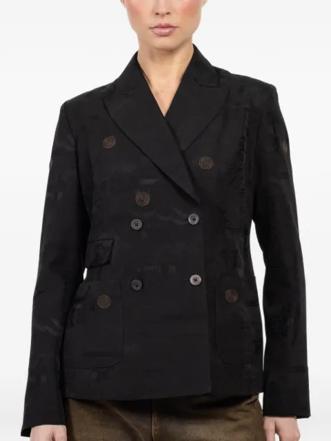 IBRIGU blazer con doble botonadura