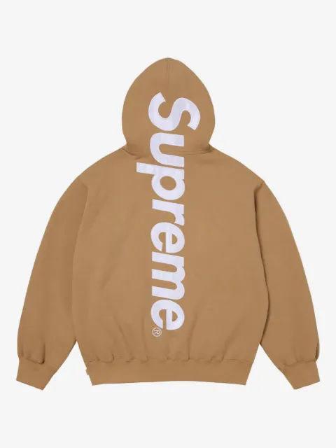 Supreme 로고 아플리케 후드티