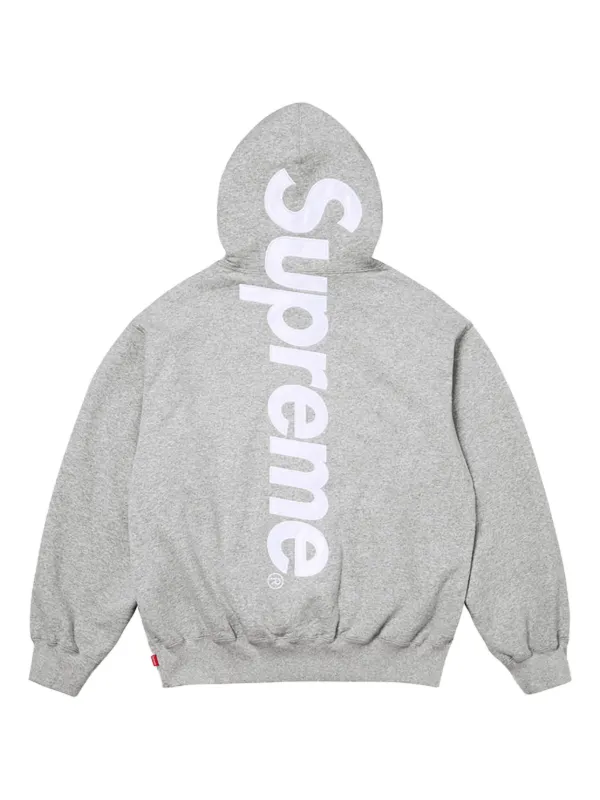 Supreme Logo Appliqué Hoodie | Grey | FARFETCH