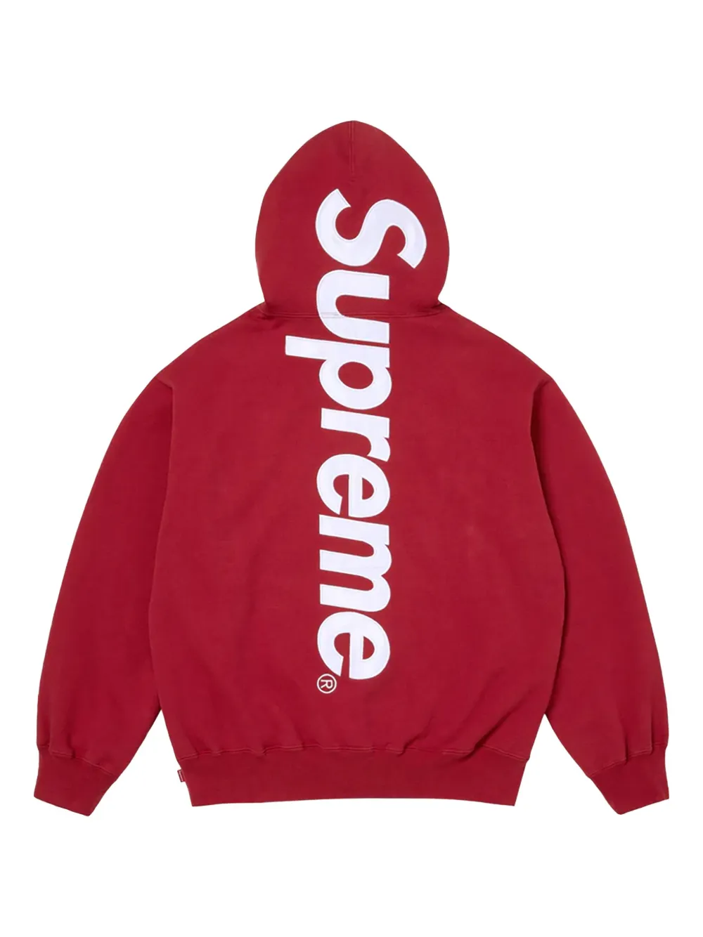 Supreme Logo Appliqué Hoodie In Red