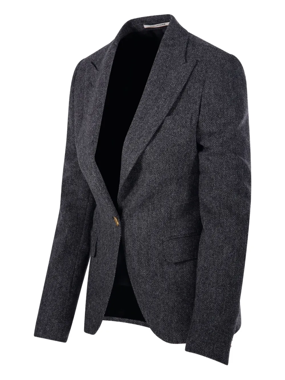 Tagliatore Single-breasted Blazer In Gray