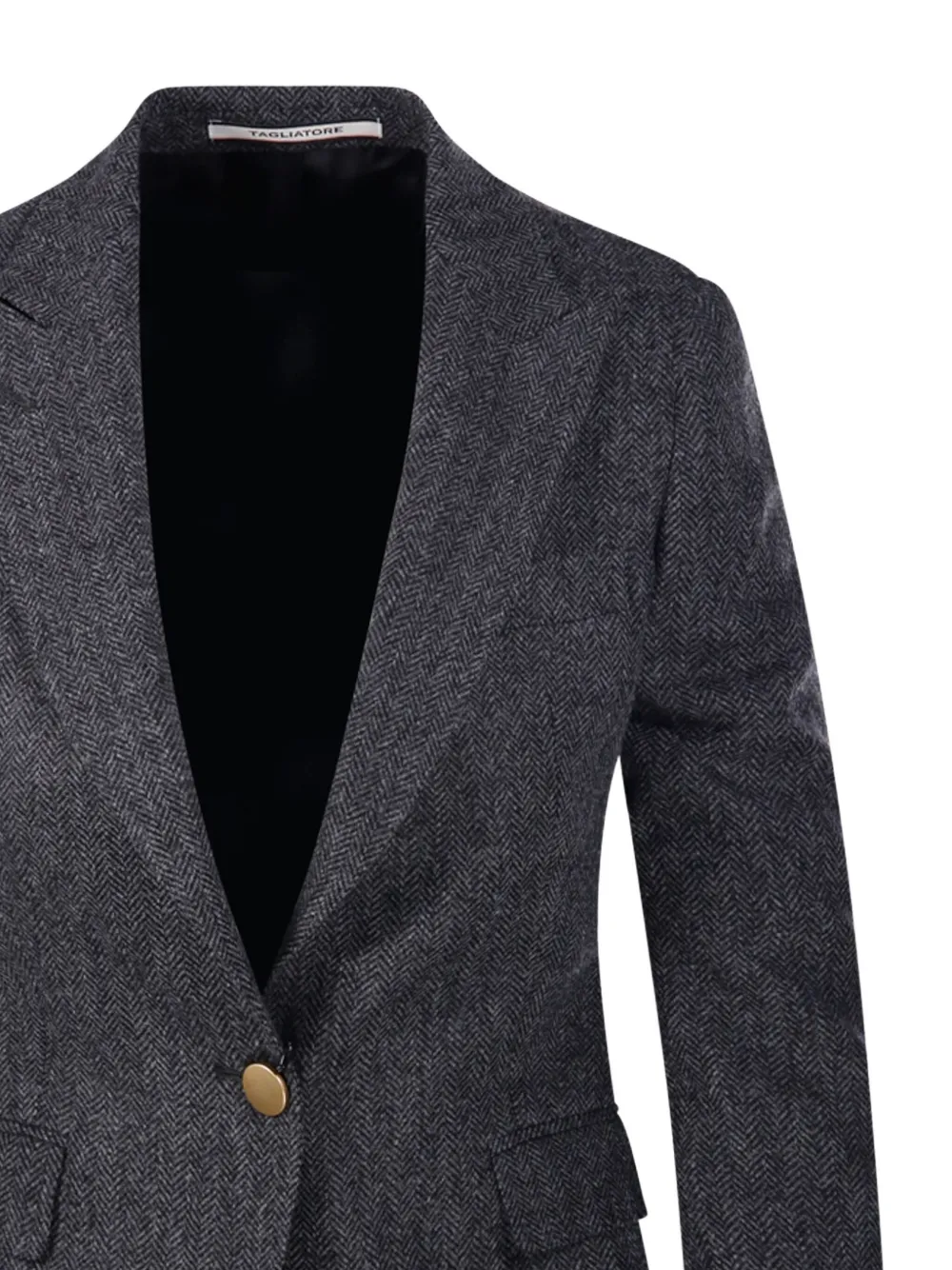Tagliatore Single-breasted Blazer In Gray