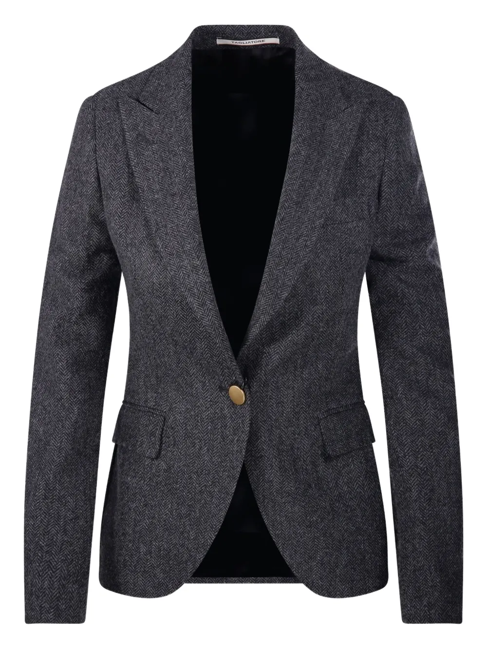 Tagliatore Single-breasted Blazer In Gray