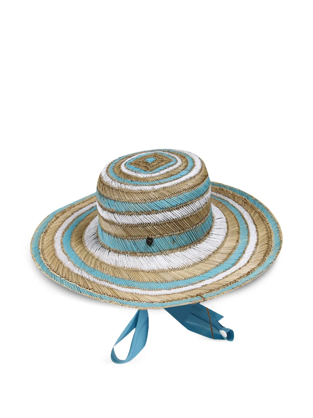 Yesey Gestreepte hoed Beige