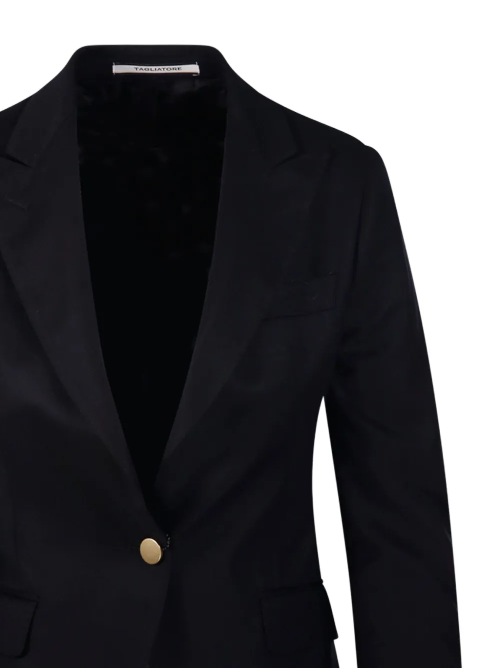 Tagliatore Single-breasted Blazer In Black
