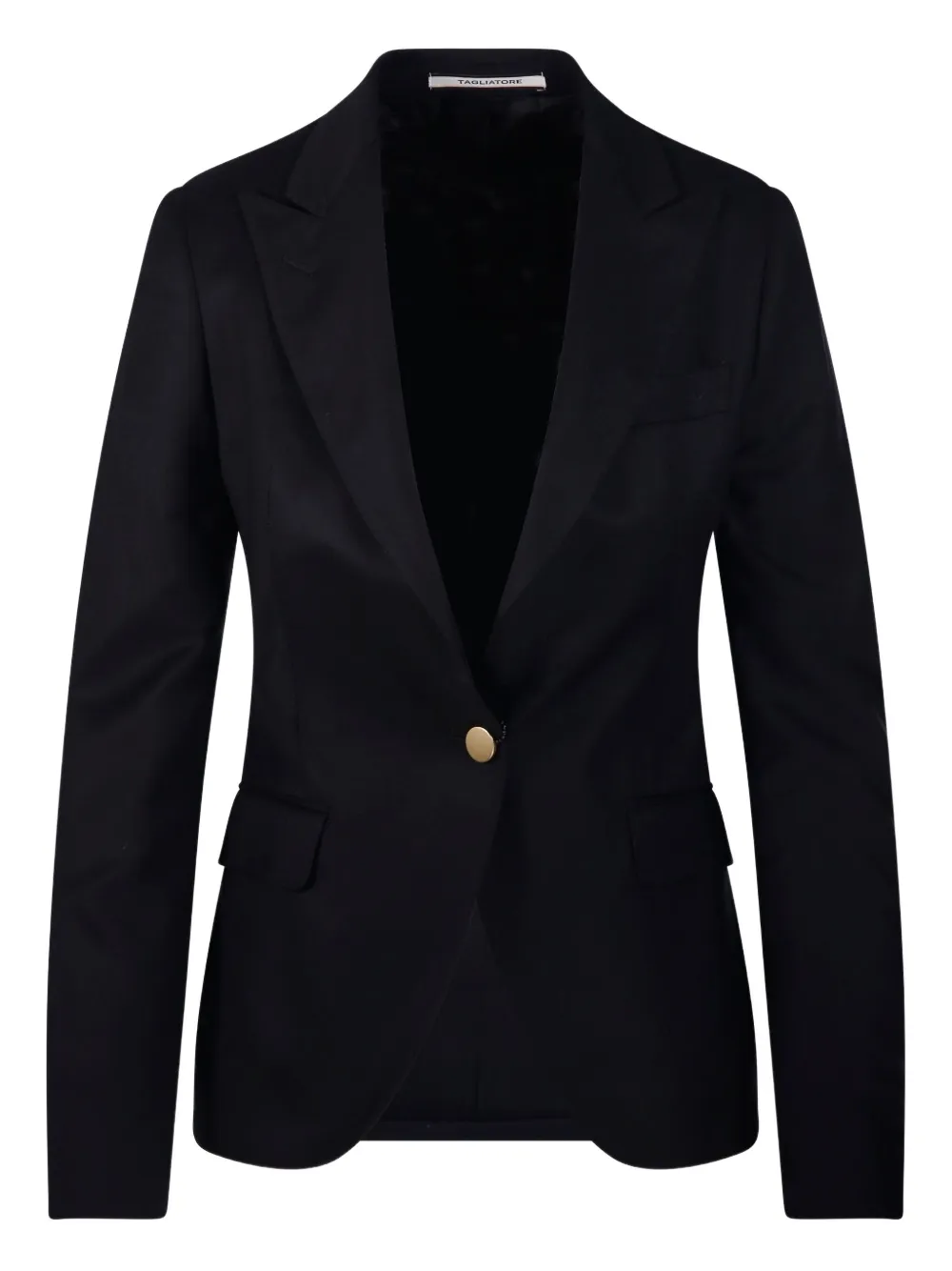Tagliatore Single-breasted Blazer In Black