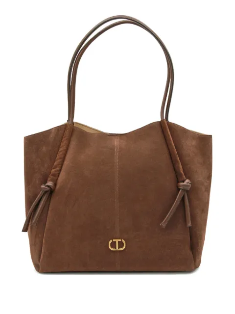 TWINSET knot-detail logo tote bag