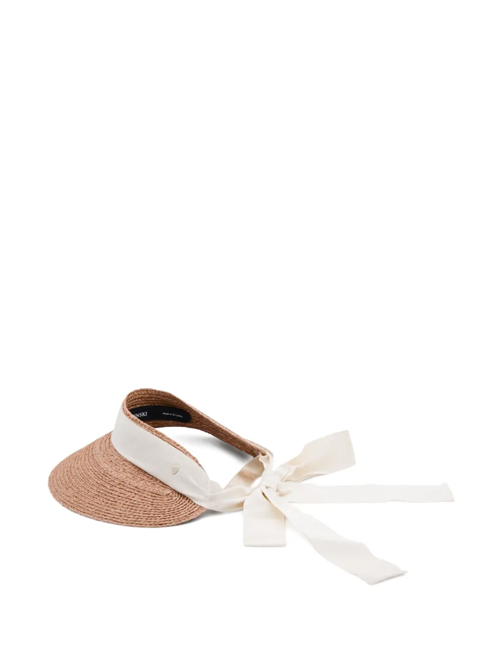 Helen Kaminski Sabina raffia ribbon visor - Beige