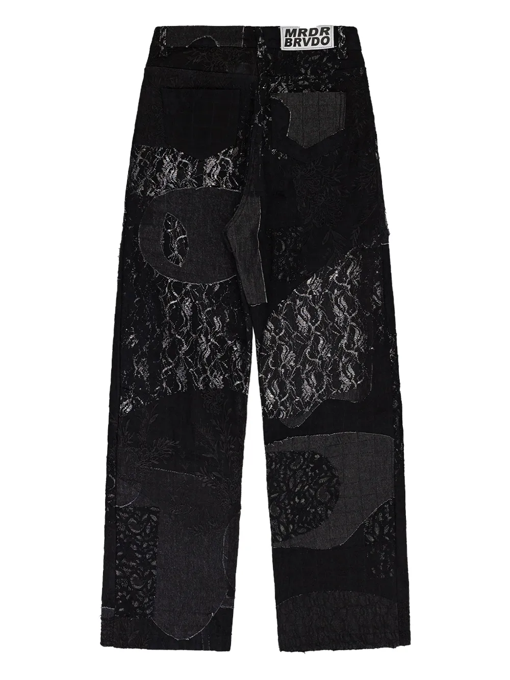 Who Decides War Boro Grid Jeans In Black
