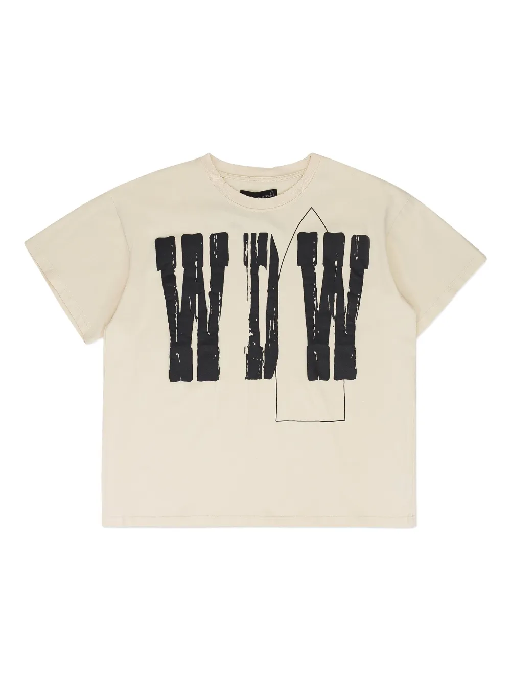 Who Decides War letter-print T-shirt - ホワイト Who Decides War letter-print T-shirt - ホワイト