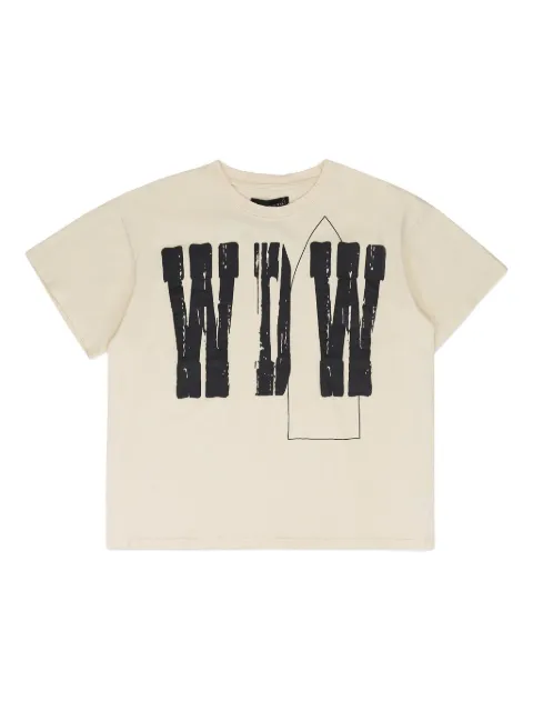 Who Decides War letter-print T-shirt