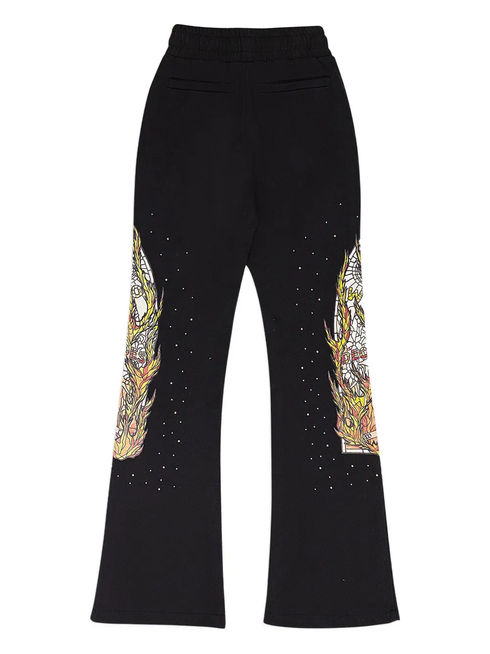 Who Decides War flame-patch sweatpants | Pantalons de survêtement | Image 2