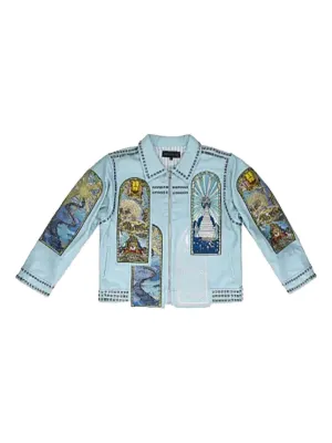 AMIRI Chemist Star デニムジャケット | ブルー | FARFETCH JP