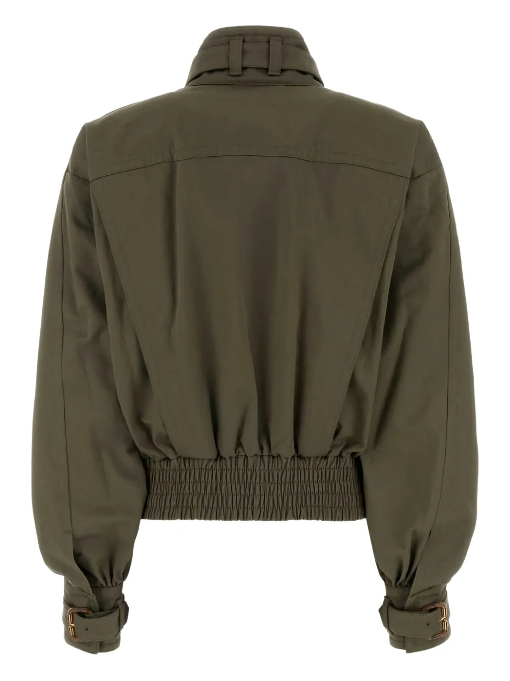 Zimmermann Army Green Cotton Hypnotic Bomber Jacket In Green