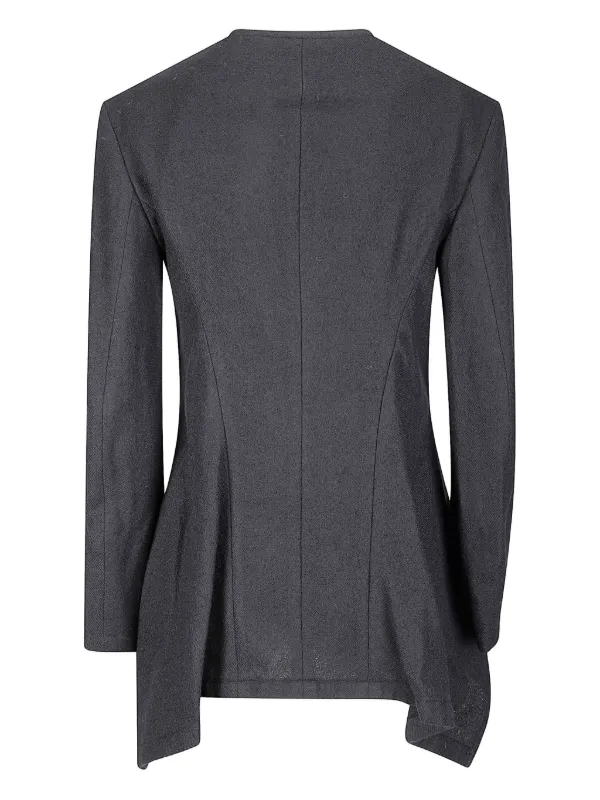 Yohji Yamamoto zip-up Wool Jacket | Black | FARFETCH RO