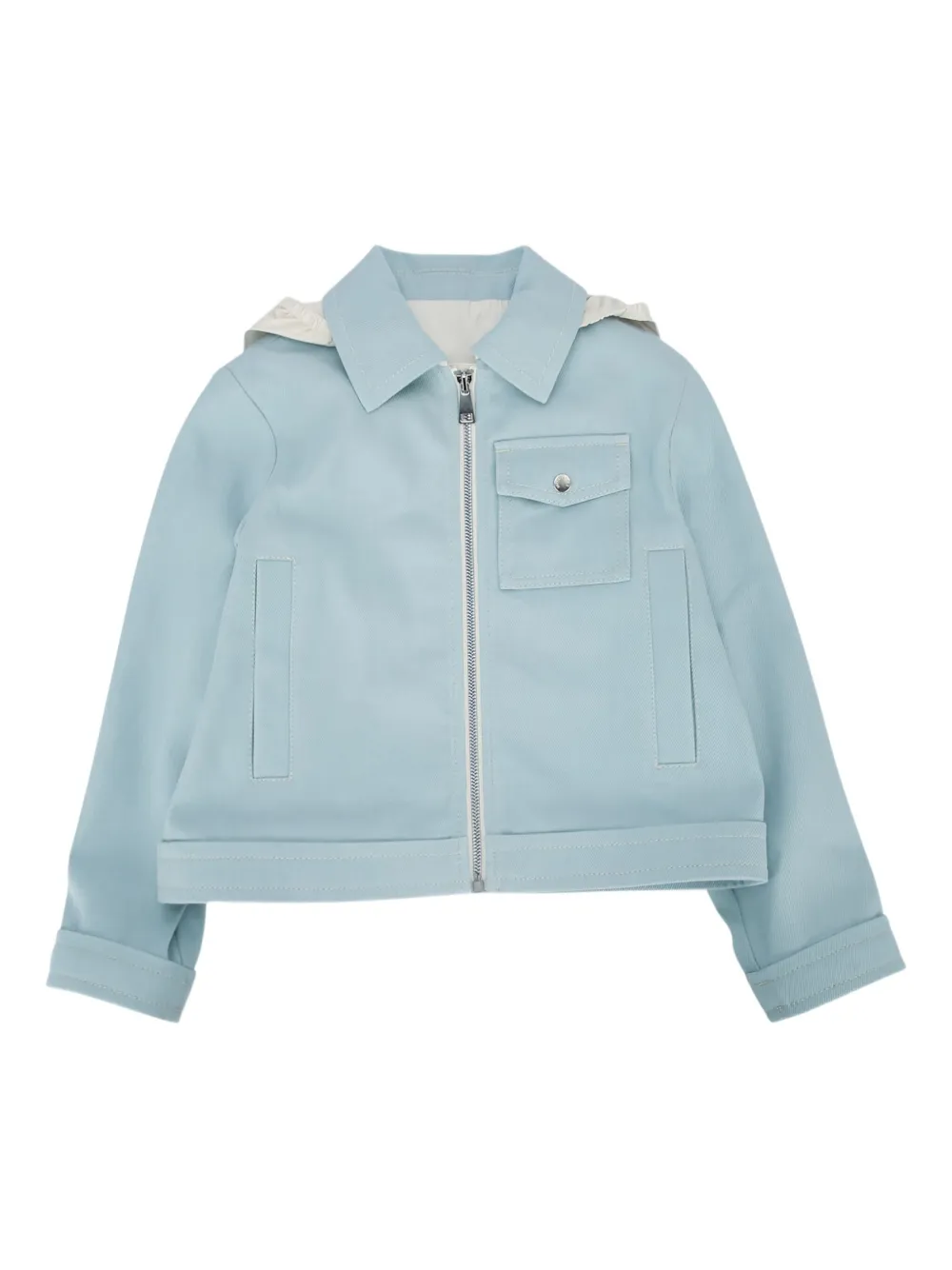 Moncler Enfant Esme jack met capuchon Blauw