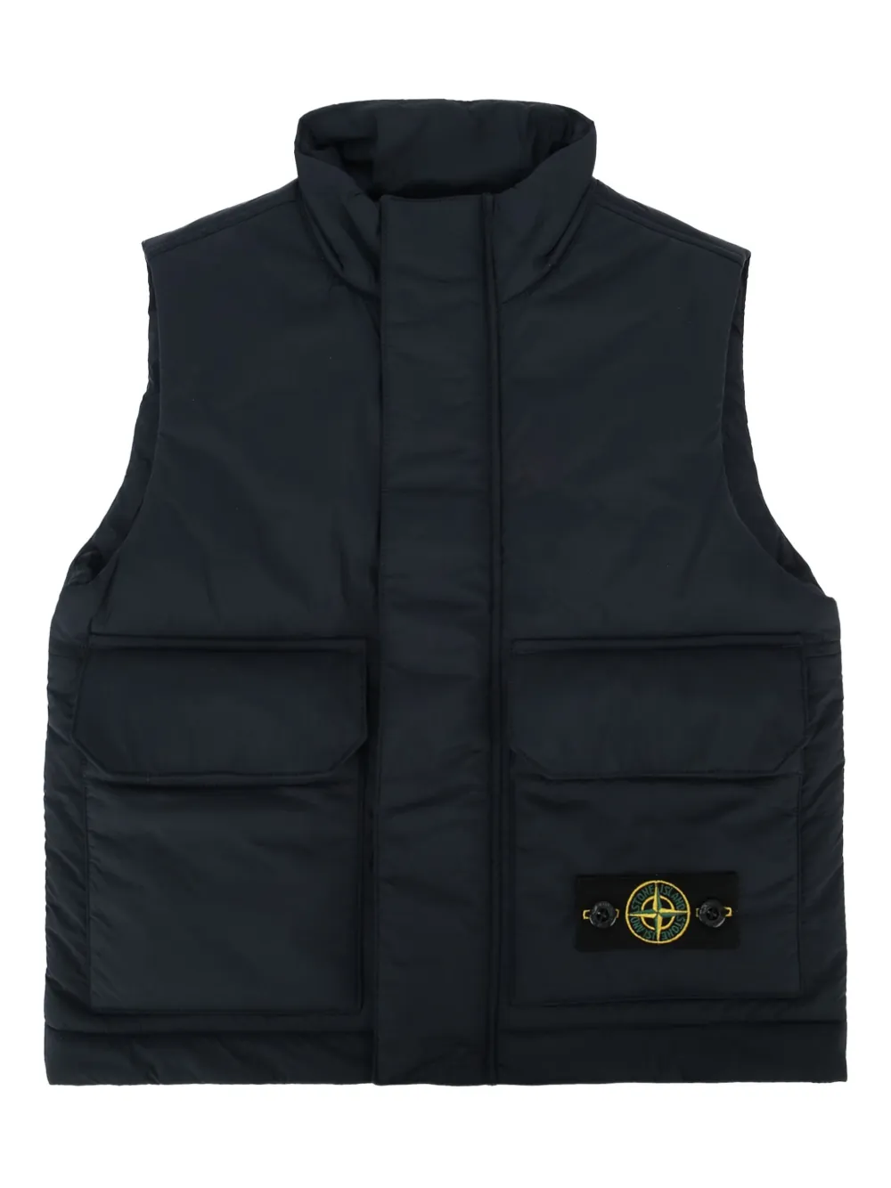 Stone Island Junior Compass-motif vest - ブルー Stone Island Junior Compass-motif vest - ブルー