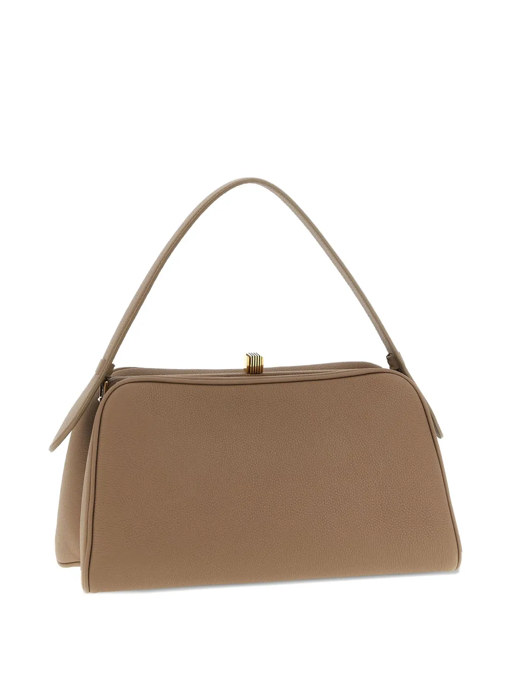 KHAITE hammered embossed cate handbag - Beige
