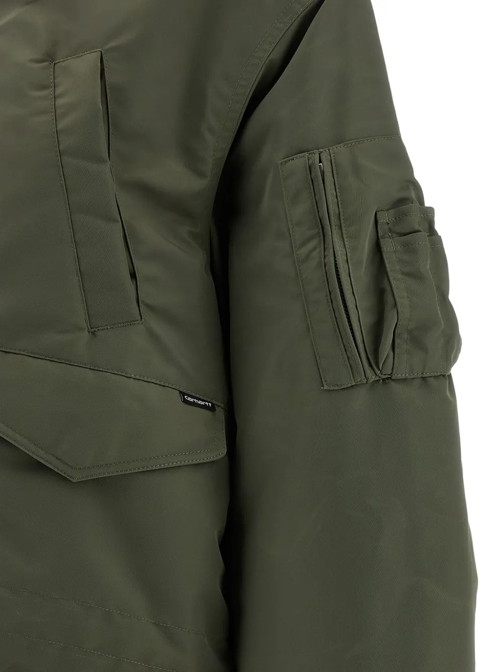 Carhartt WIP Oltera gewatteerd jack met capuchon Groen