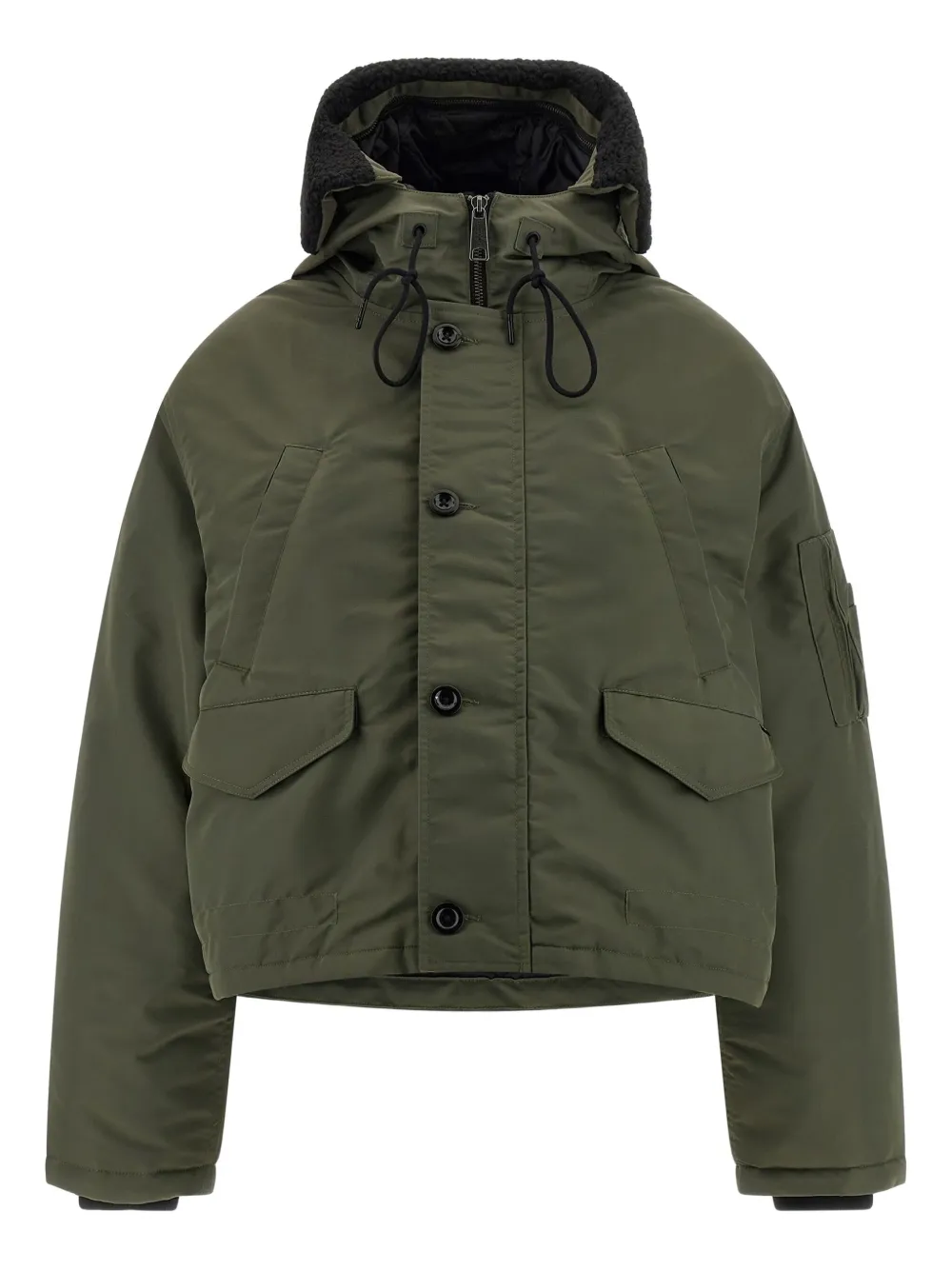 Carhartt WIP Gesteppte Oltera Kapuzenjacke | Grün | Image 1
