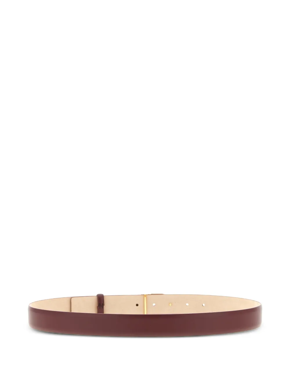 KHAITE smooth saddle leather belt | Image 2