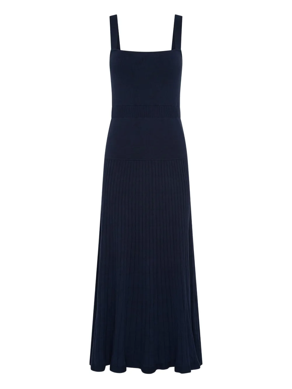 Anna Quan Chantelle Square-neck Maxi Dress In Blue