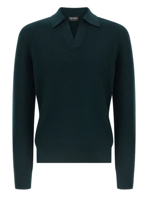 Zegna jacquard oasis T-shirt