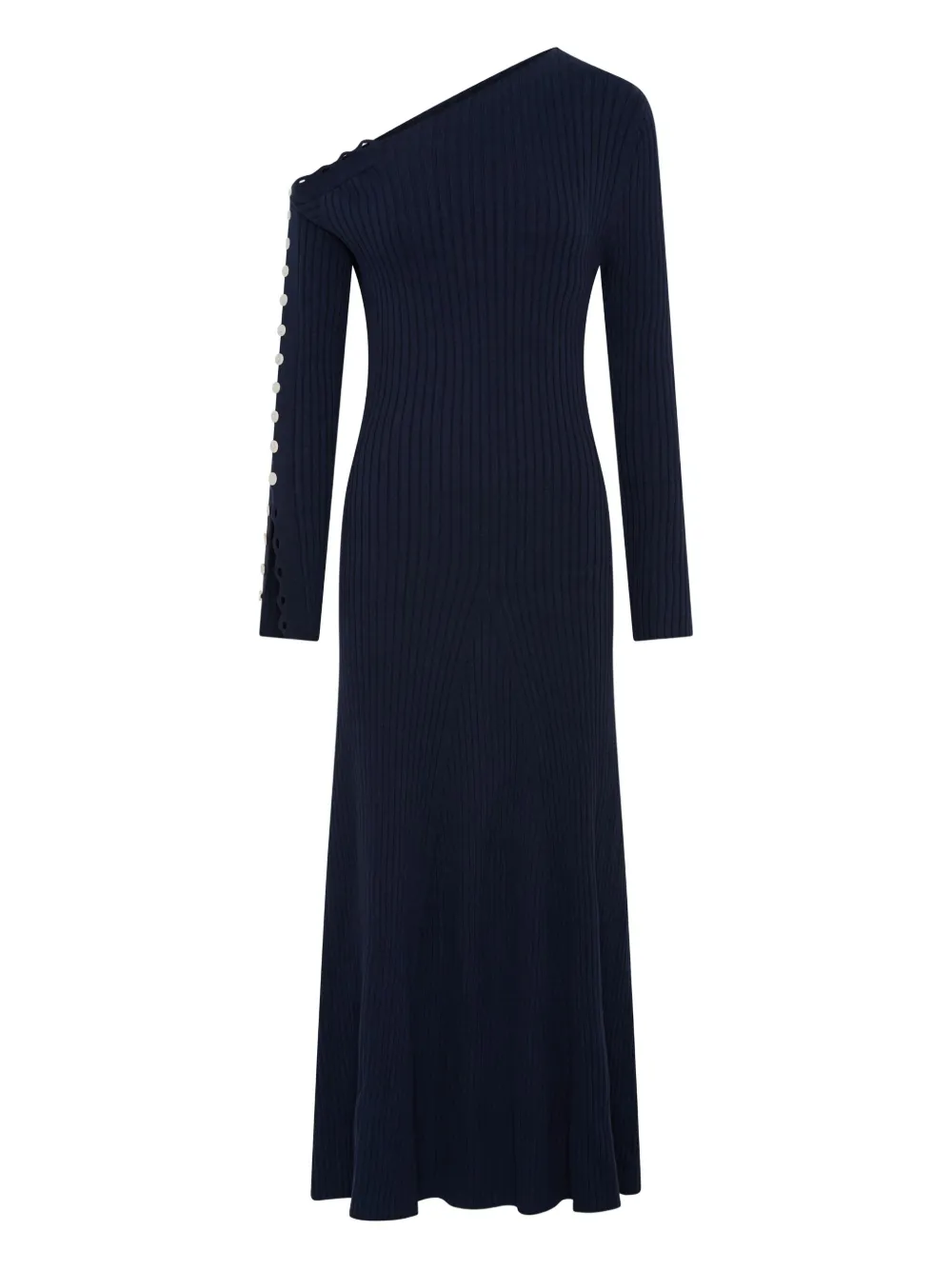 Anna Quan Abito lungo Noah monospalla - Blu