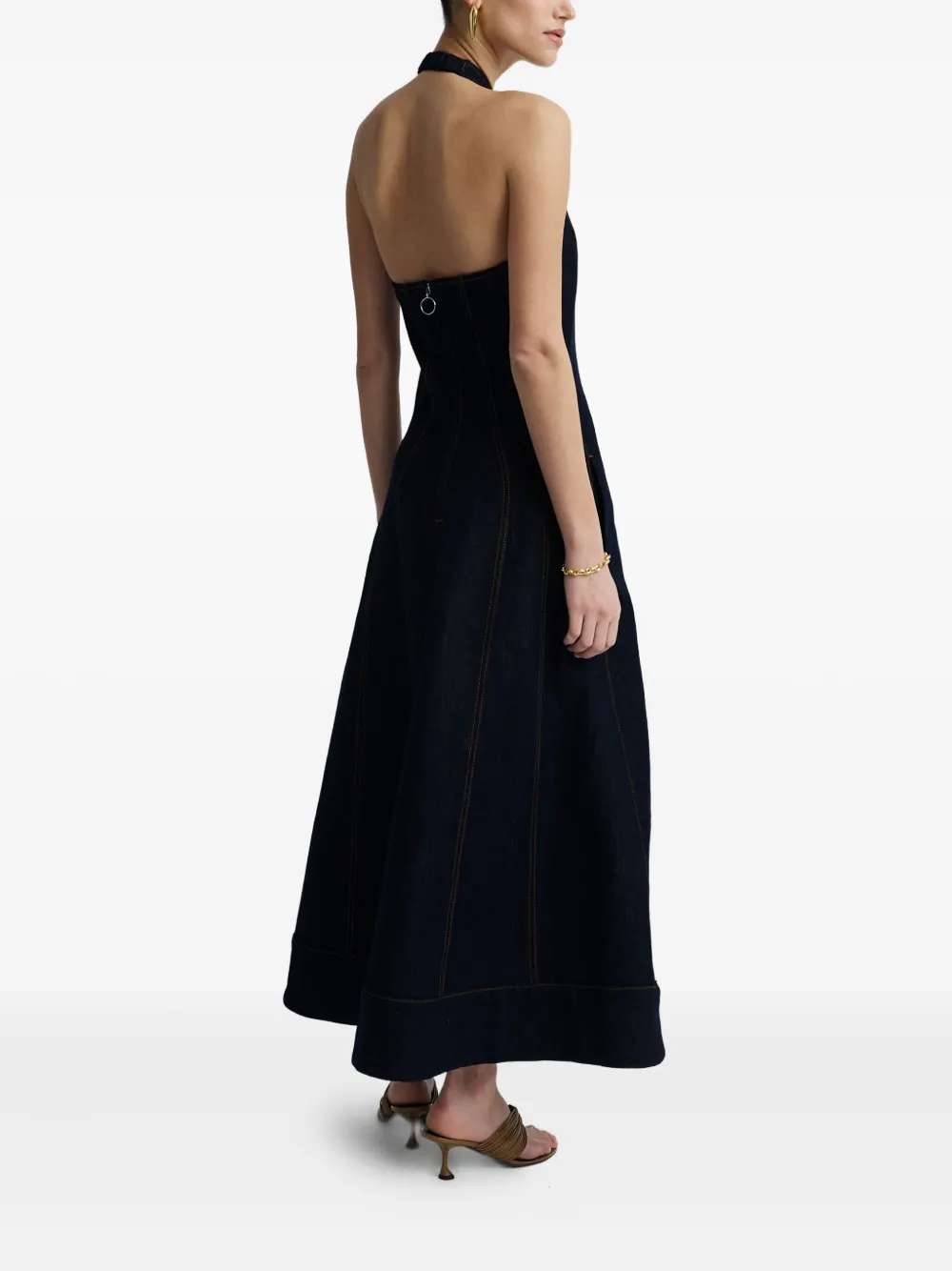 Anna Quan Knox mouwloze maxi-jurk Blauw