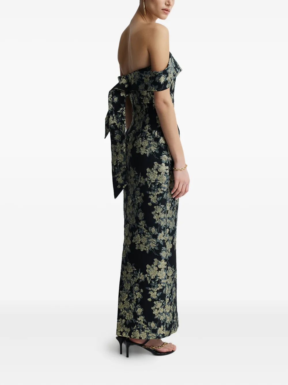 Anna Quan Eira Off-shoulder Maxi Dress In Black