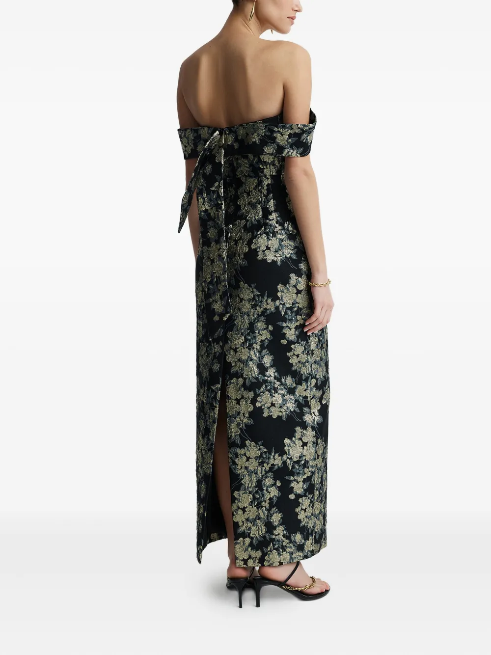Anna Quan Eira Off-shoulder Maxi Dress In Black