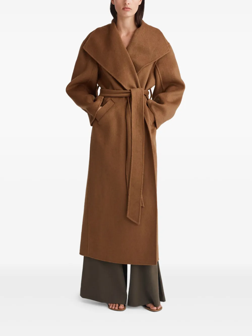 Anna Quan Marlow jas met ceintuur - Bruin