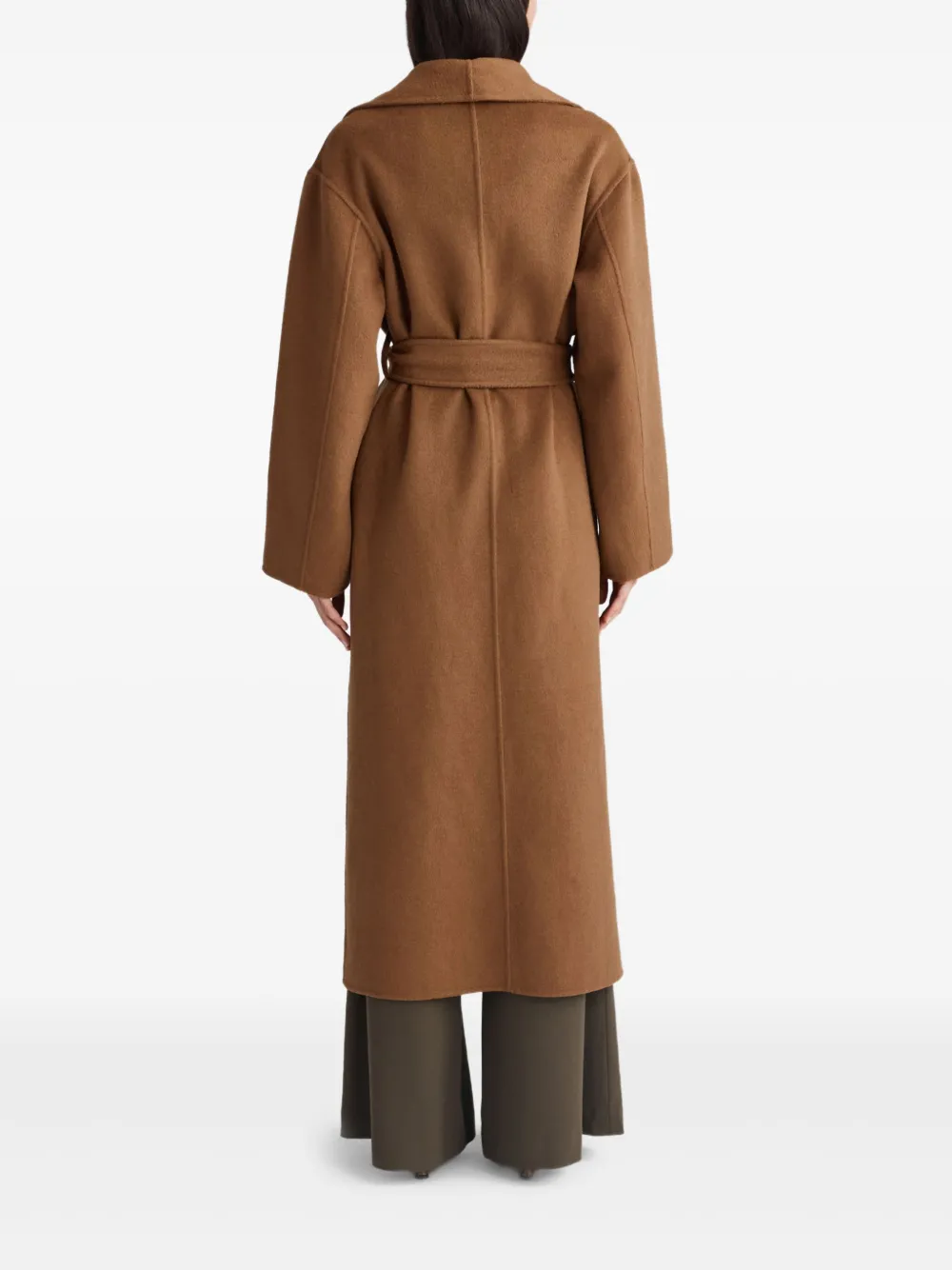 Anna Quan Marlow Belted Coat In Brown