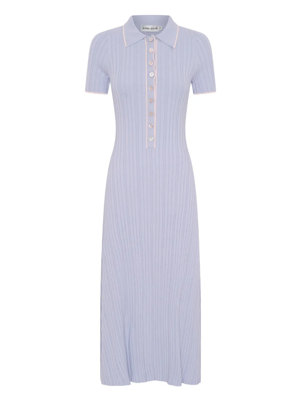Anna Quan Abito con bottoni - Viola