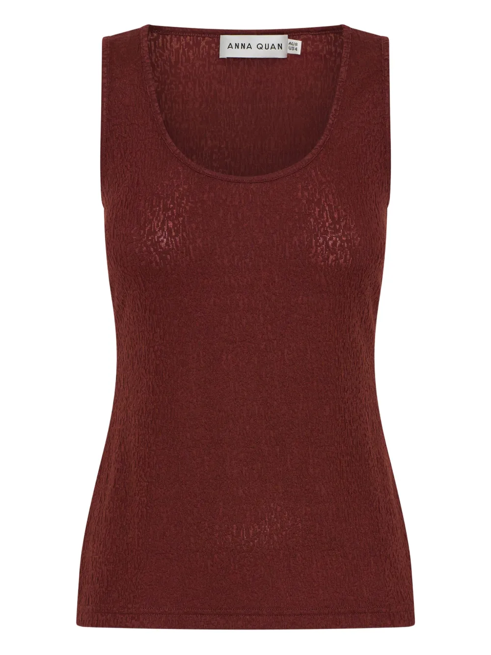 Anna Quan Nala Tank Top In Burgundy