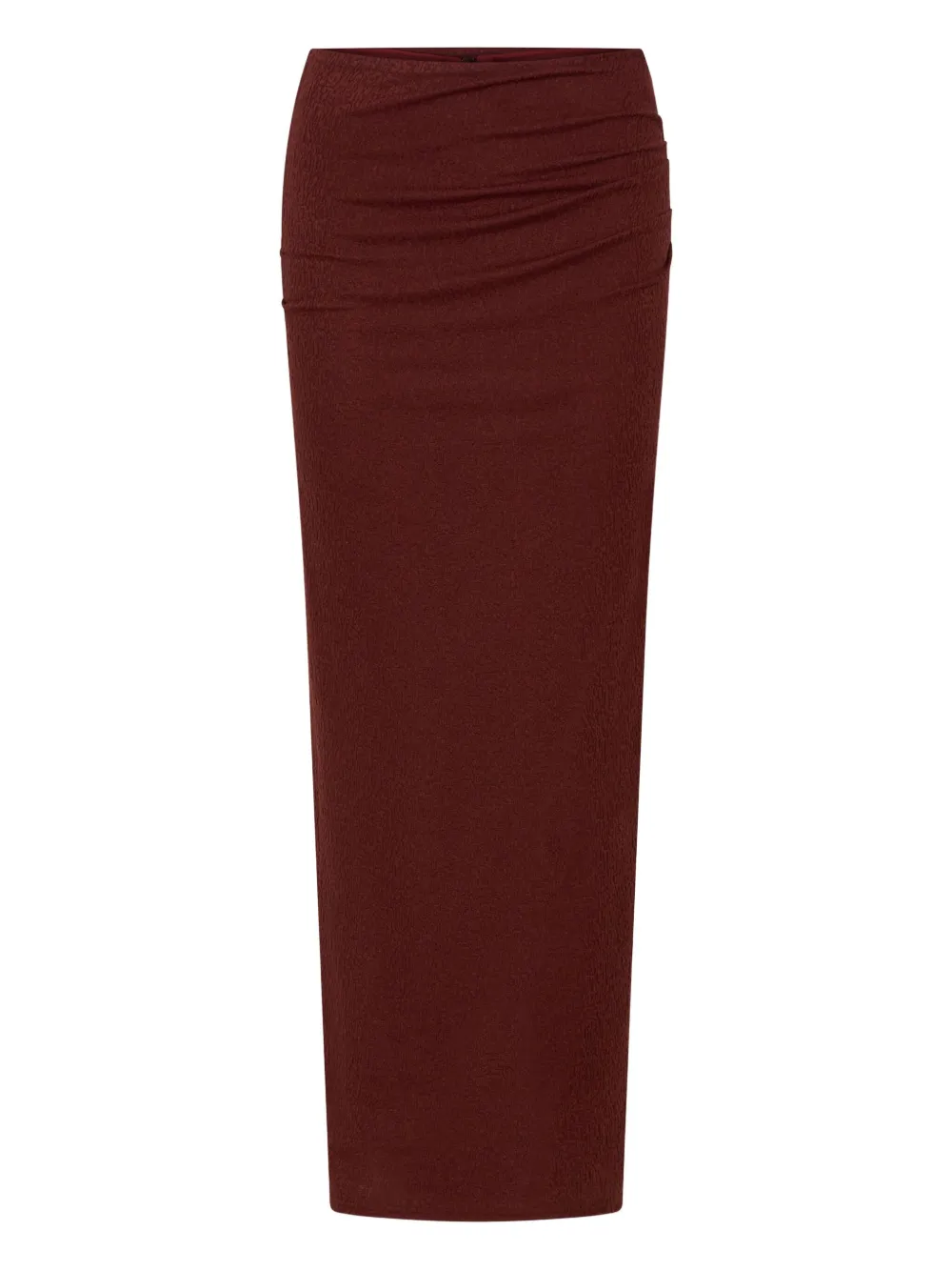 Anna Quan Vesper Gathered Maxi Skirt In Red