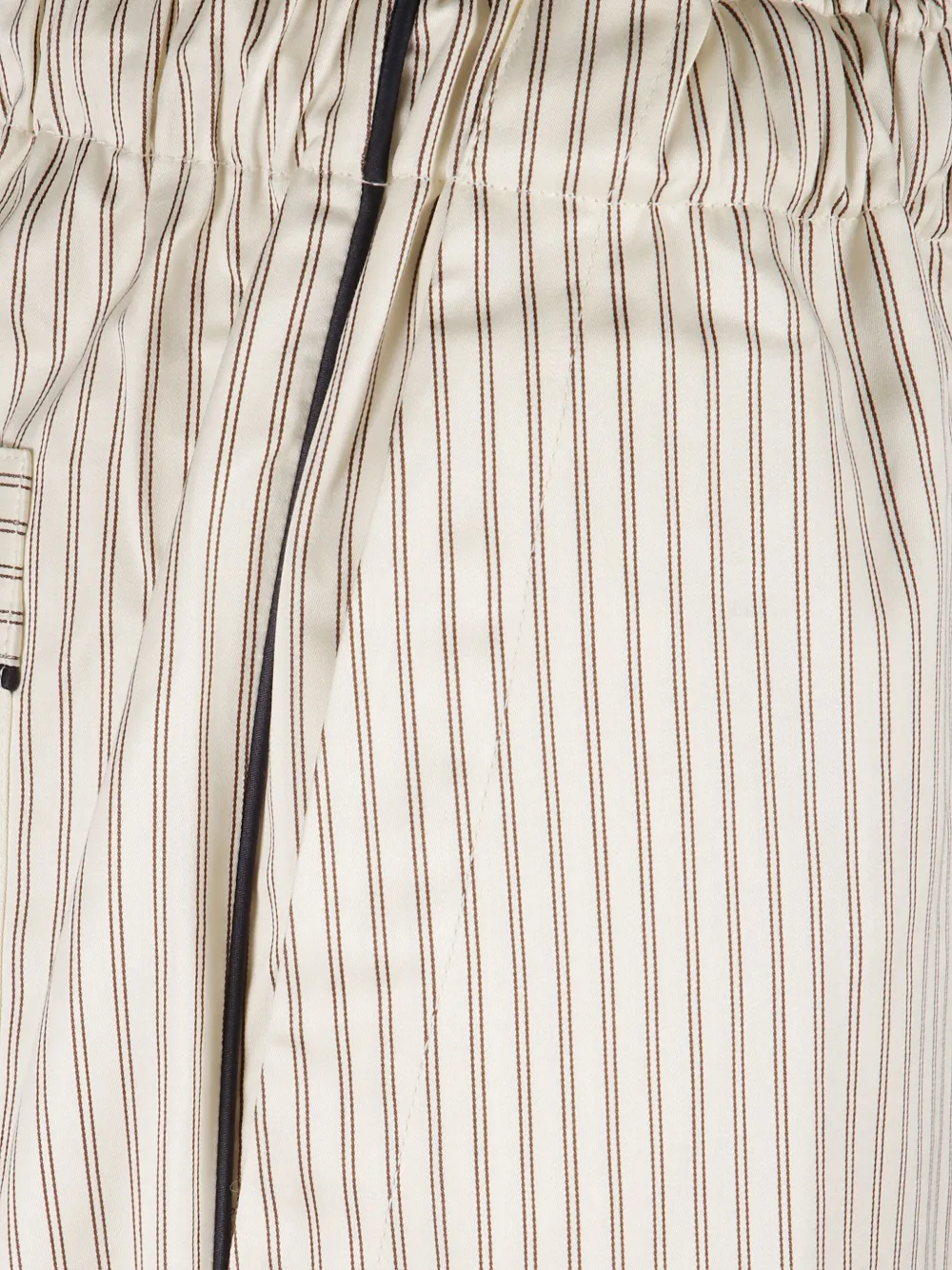 Tekla Striped Pajama Trousers In Neutral