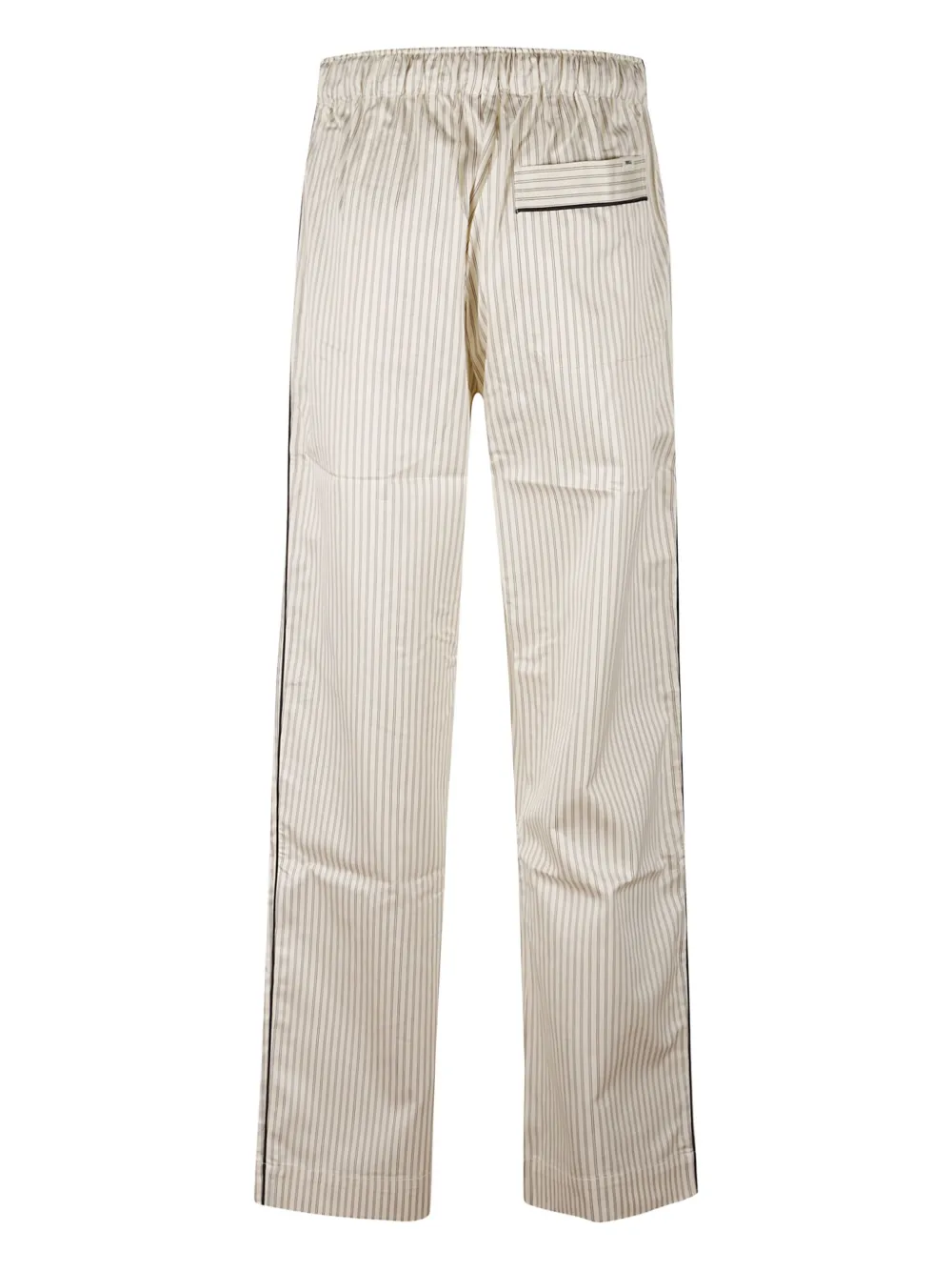Tekla Striped Pajama Trousers In Neutral