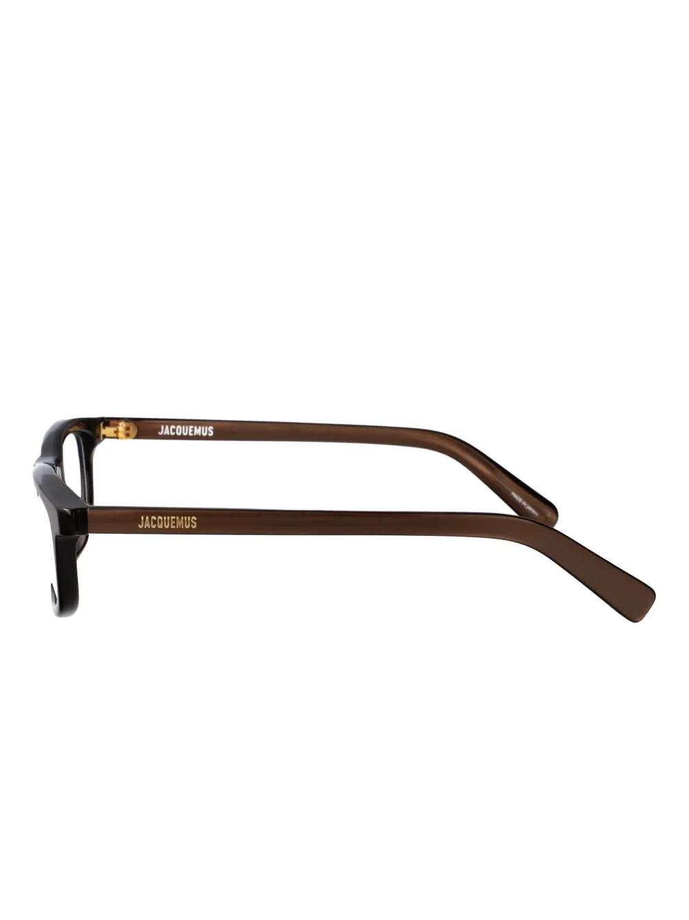 Jacquemus Cuadro bril met rechthoekig montuur Bruin
