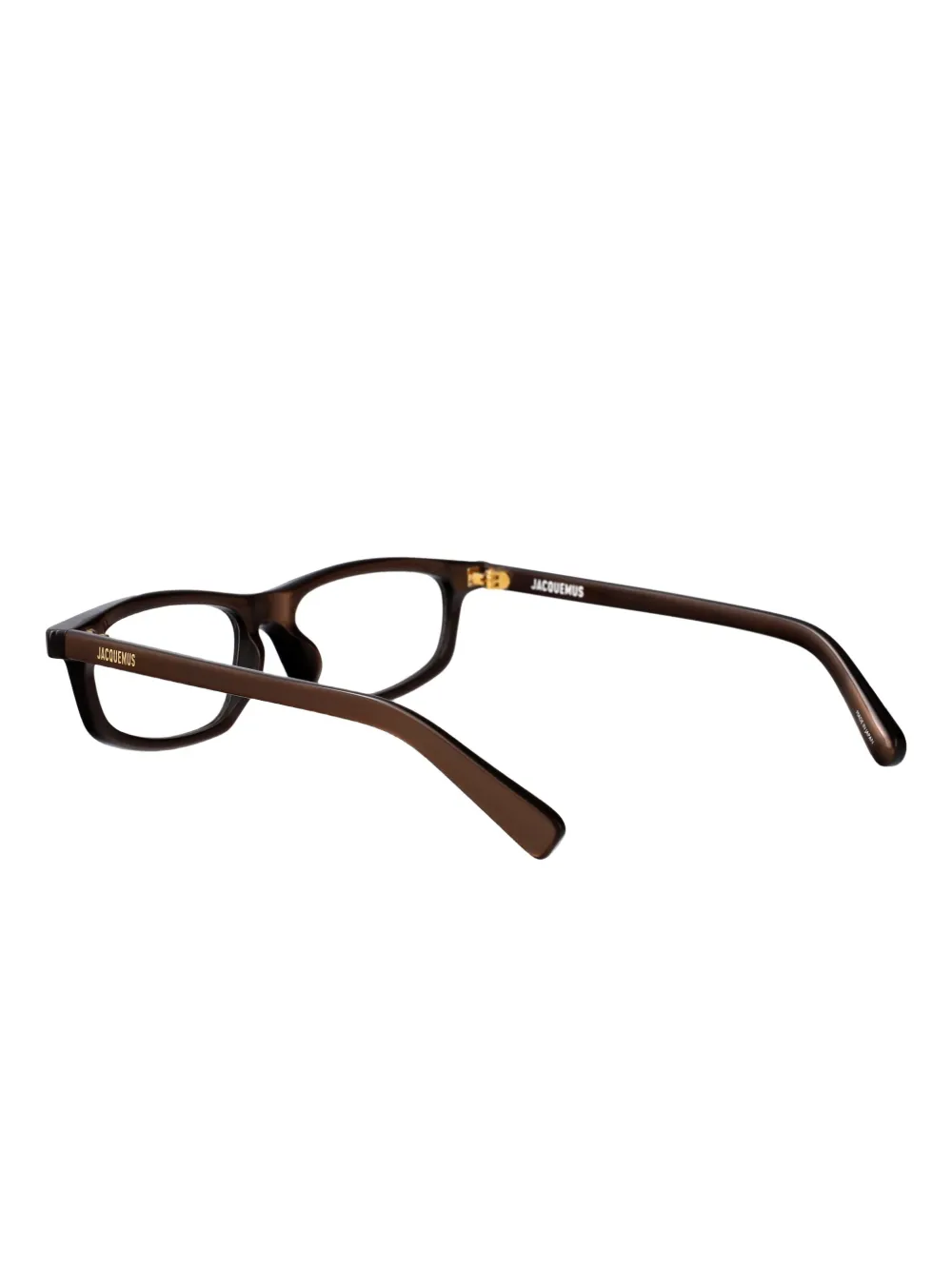 Jacquemus Cuadro bril met rechthoekig montuur Bruin