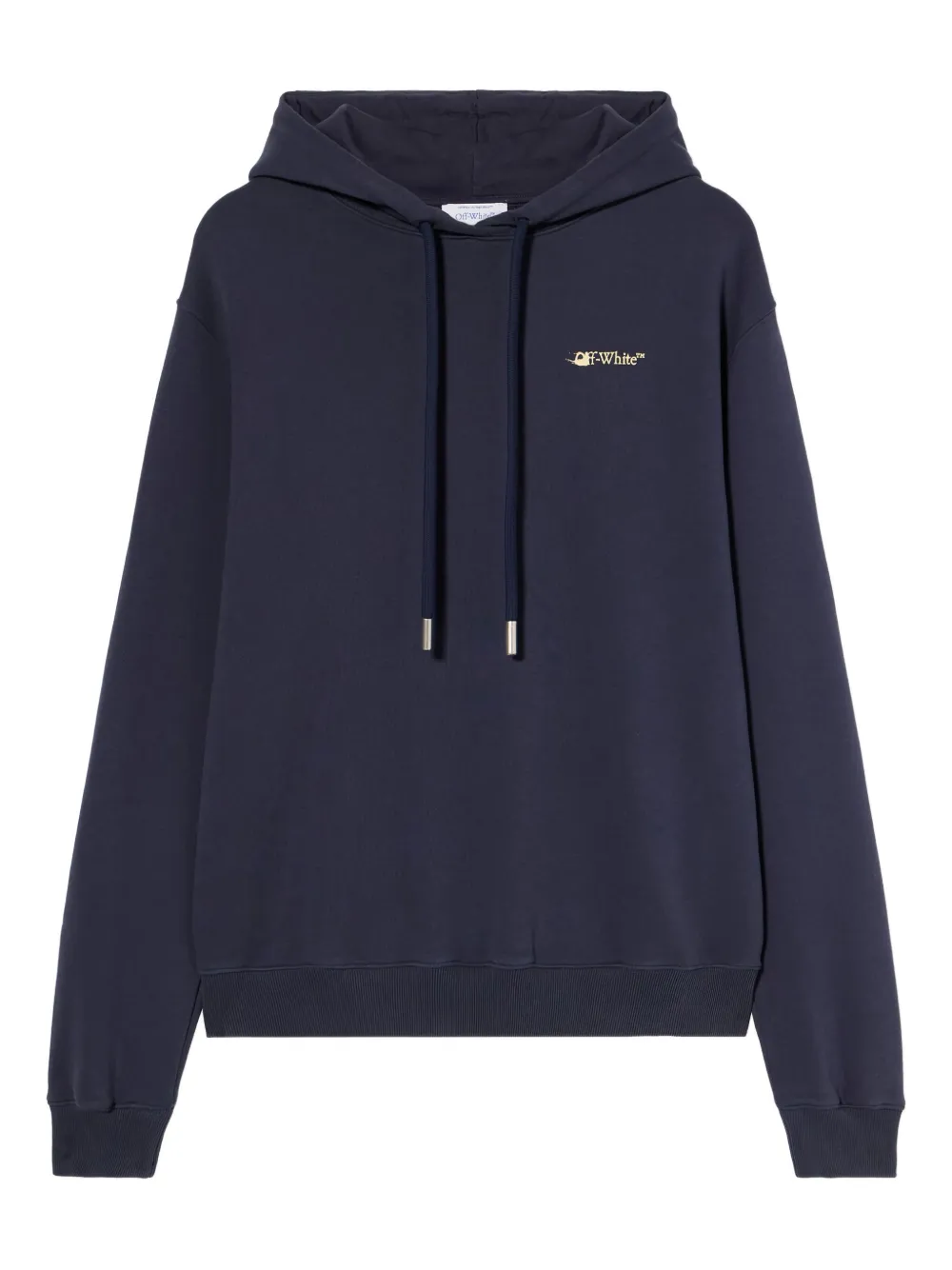 Off-white Ink Arrow Regular Logo Hoodie In Blue