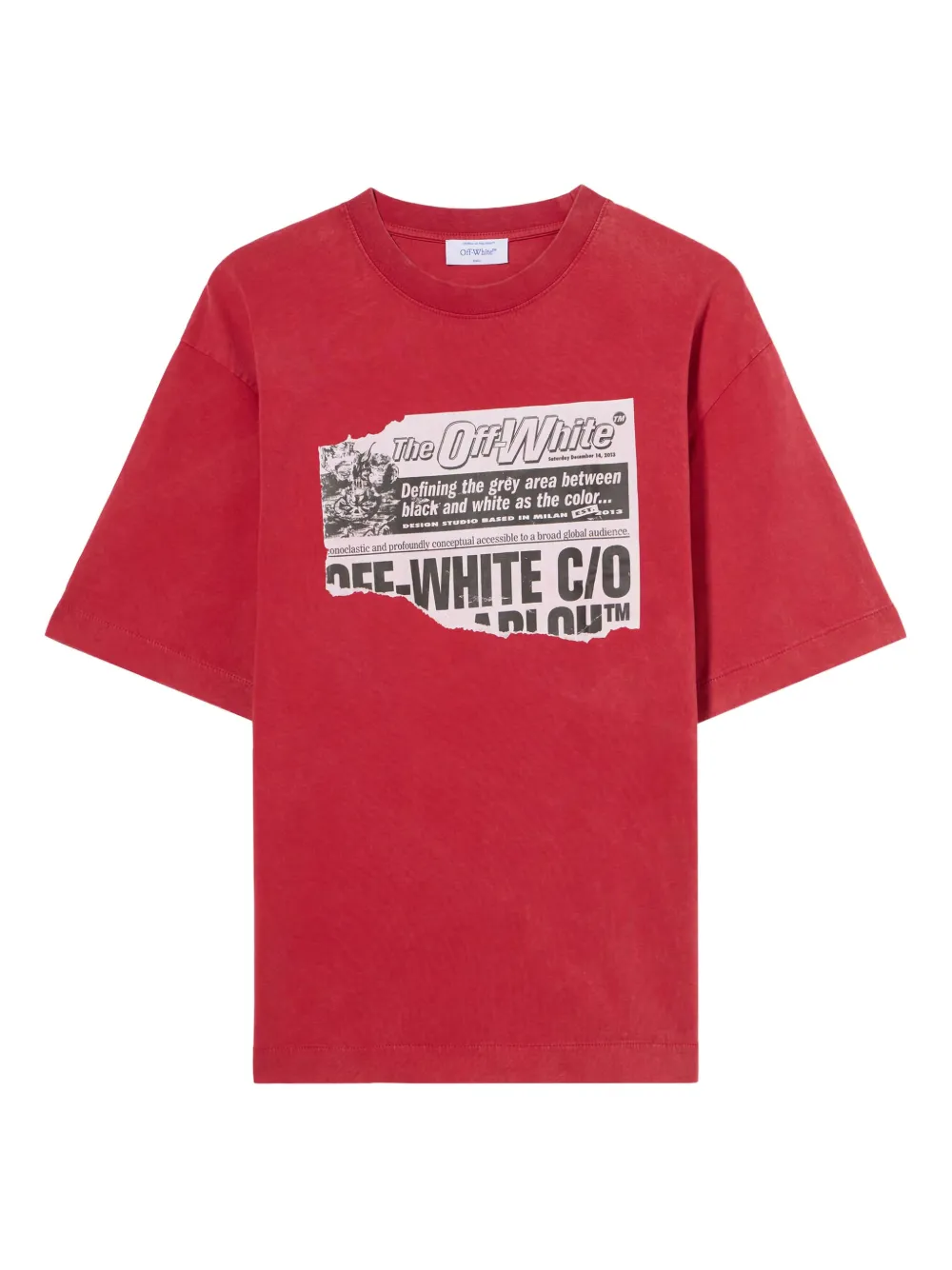 Off-White playera con estampado gráfico | rojo | Image 1